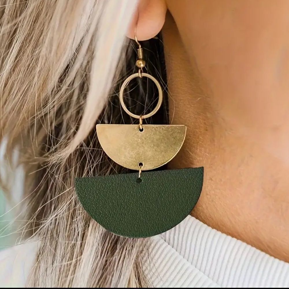 Geo dangle earrings M892